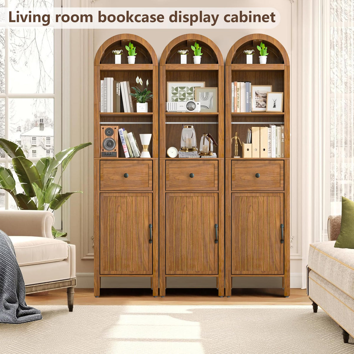 64" Tall Bathroom Storage Cabinet with Adjustable Shelves K27535