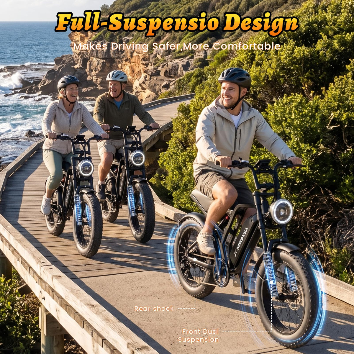 1500W Peak 20"x4" Fat Tire Electric Bike J720