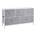 White 5-Drawer Fabric Storage Organizer U320